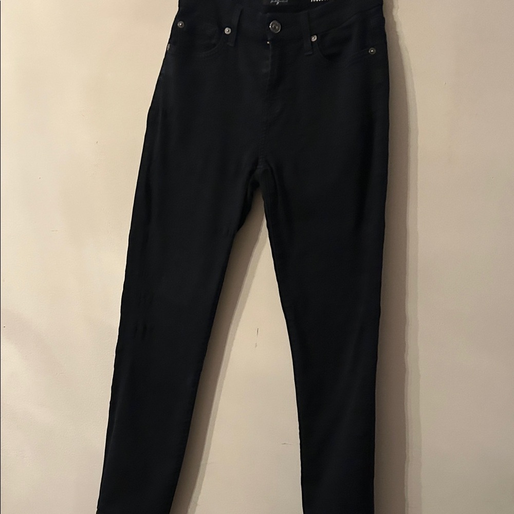 7 For All Mankind- Black jeans- Kimmie crop-Size 26